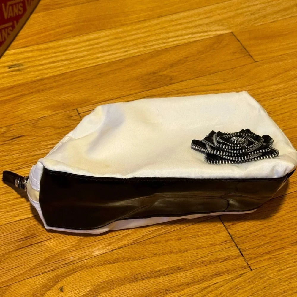 Lancome Cosmetic Bag with Black Rose Detail